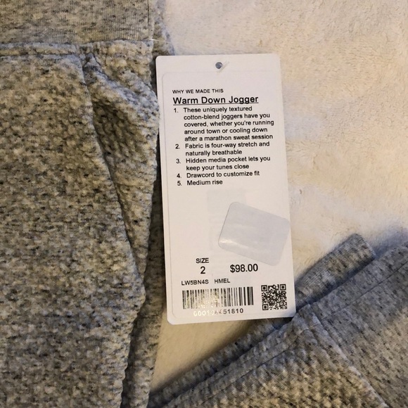 NWT Lululemon Warm Down Jogger Bubble Dot - Picture 3 of 5